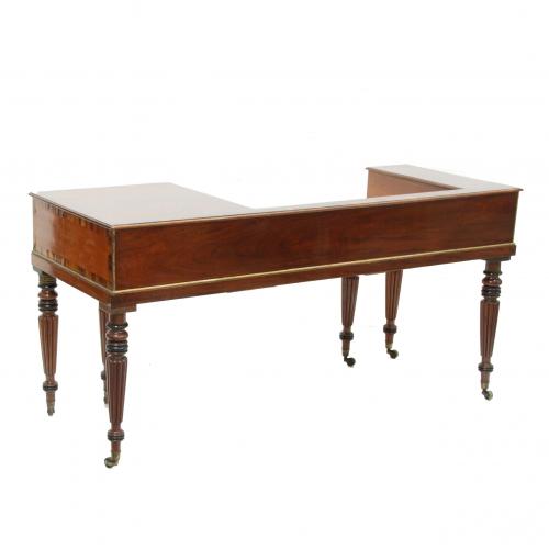 TABLE PIANO CONVERTED TO WRITING DESK, C 20th.