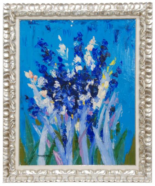 CASIMIR MARTÍNEZ TARRASSÓ (1898-1980). "FLORES AZULES".