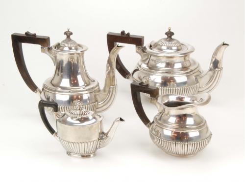 PORTUGUESE COFFEE AND TEA SET, EARLY C20th.