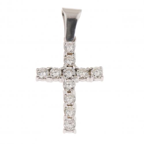 COLGANTE CRUZ CON DIAMANTES.