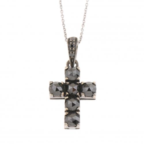 DIAMOND CROSS PENDANT.