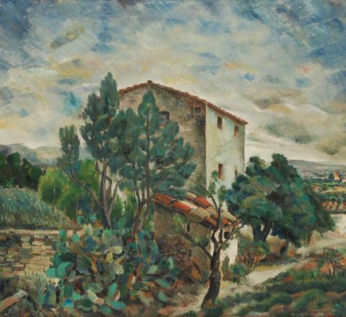 JAUME MERCADÉ I QUERALT (1887-1967). "PAISAJE", 1935.