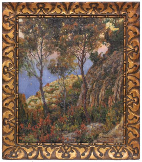 ANTONIO GELABERT ALART (?-1930). "PAISAJE BALEAR". 