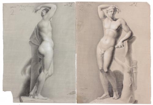 MANUEL VILAR (1812-1860). "FIGURAS ACADÉMICAS".