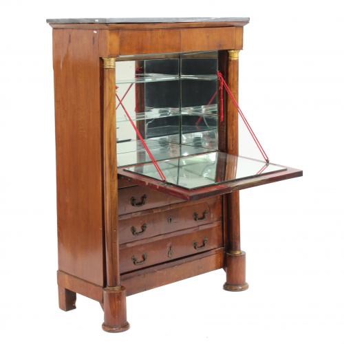 FRENCH FALL FRONT WRITING DESK, END C19th. 