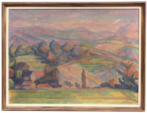 HERNANDO VIÑES (1904-1993). "PAISAJE".