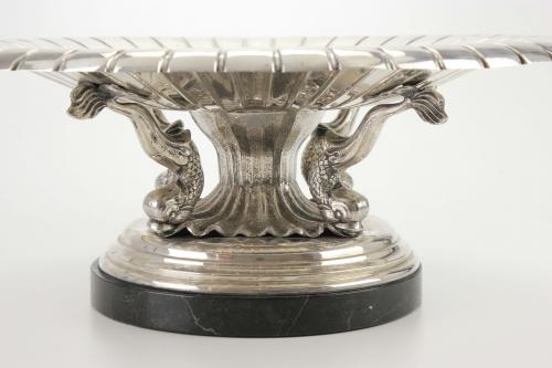 LARGE SPANISH SILVER CENTREPIECE, MID C.20th.