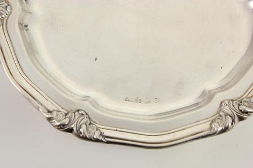 SET OF SIX BARCELONA SILVER SIDE PLATES AND FINGER BOWLS, M