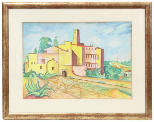 JOAN SANDALINAS (1903-1991). "CASTELL", SANT PERE DE RIBES.