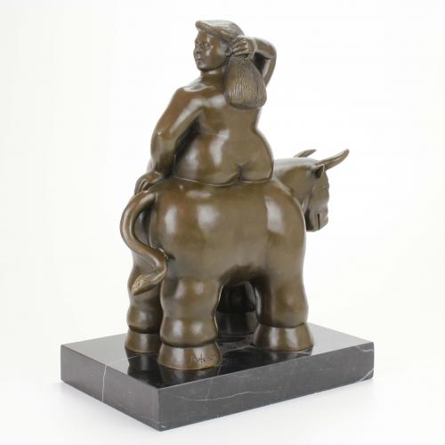 "MOTHER AND BULL",  BOTERIAN FIGURINE, C20th.