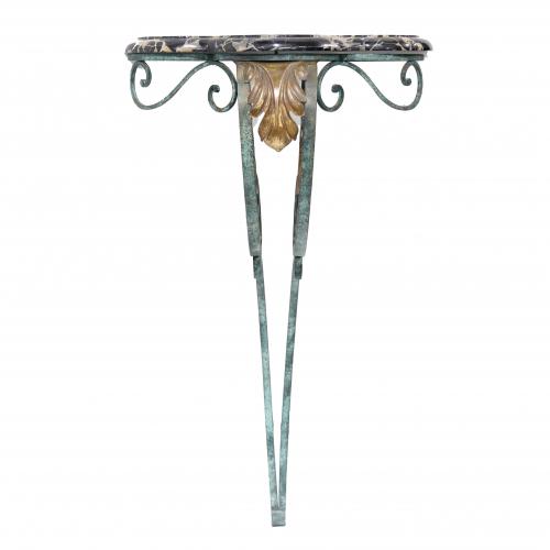 FRENCH ART DECO CORNER CONSOLE, FIRST THIRD C20th.