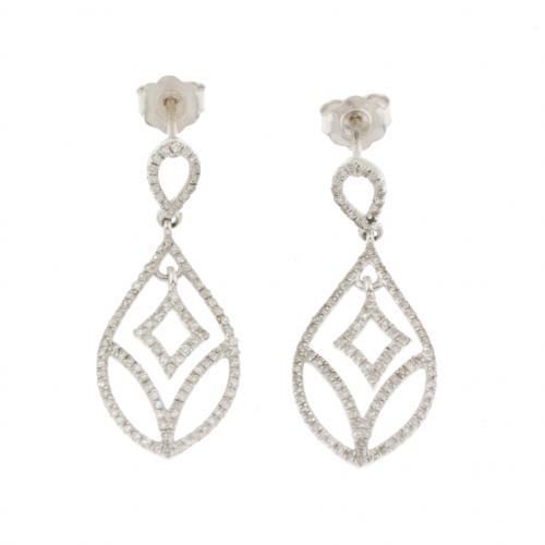 ART DECO STYLE DIAMOND EARRINGS