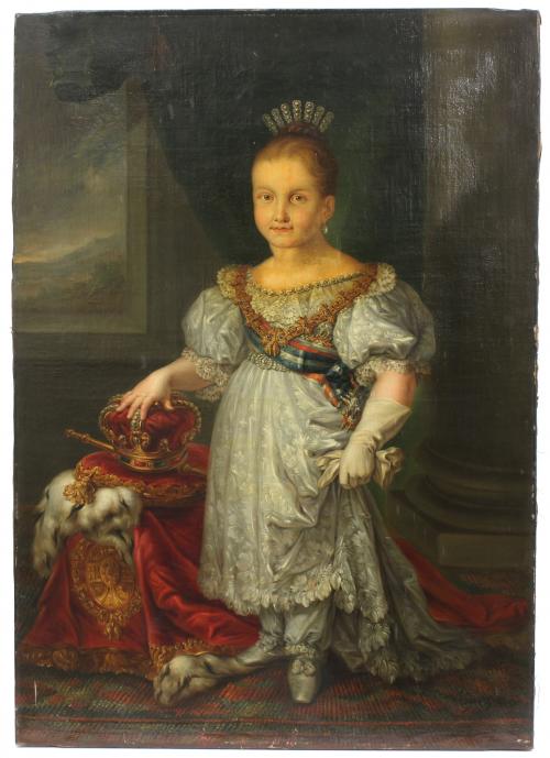 VICENTE LÓPEZ PORTAÑA (1772-1850). "ISABEL II, NIÑA".