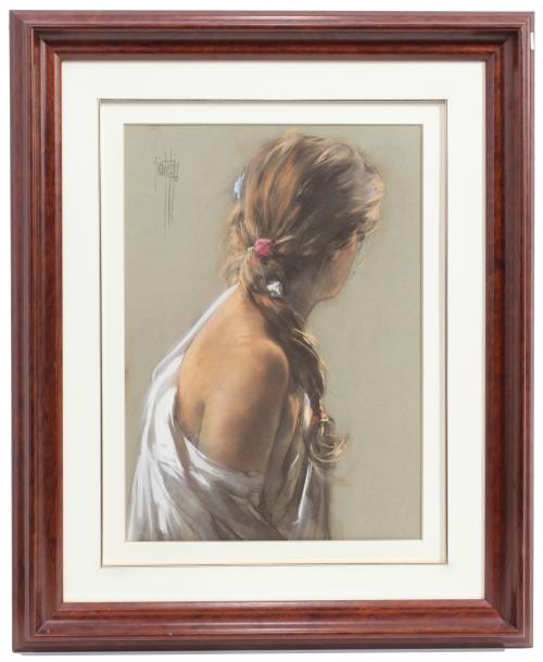 JOSÉ LUIS FUENTETAJA (1951). "YOUNG GIRL FROM BEHIND"