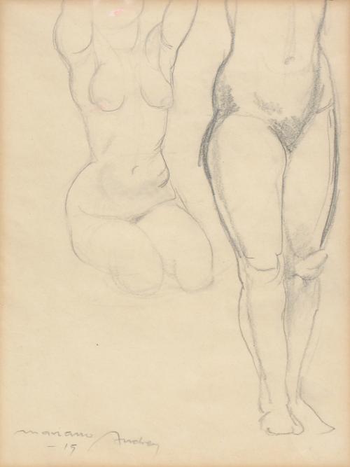 MARIÀ ANDREU (1888 - 1976). "DESNUDOS", 1915.