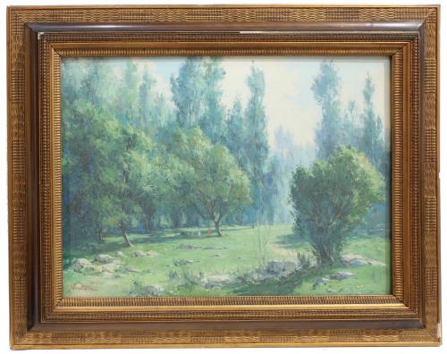 JOSEP VENTOSA DOMENECH (1897-1982). "PAISAJE BOSCOSO".