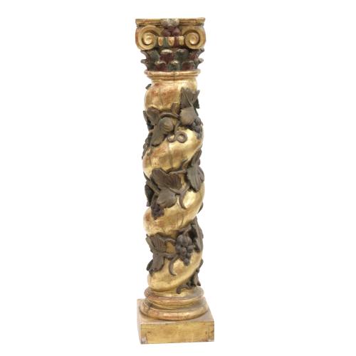 SPANISH SPIRAL COLUMN. C17th-C18th.