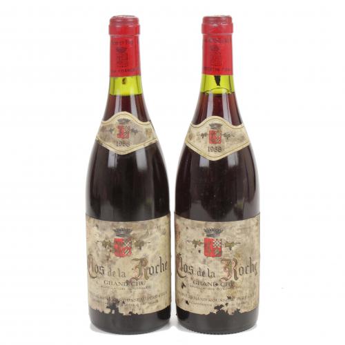 DOS BOTELLAS, 1988 DOMAINE ARMAND ROUSSEAU PERE ET FILS, CLOS DE LA ROCHE GRAND CRU, FRANCIA.