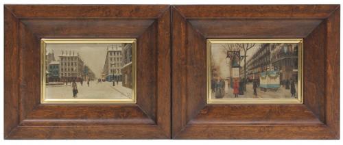 JOSEP VIDAL VIDAL (1876-1950). "TWO VIEWS OF PARIS".