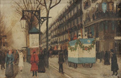 JOSEP VIDAL VIDAL (1876-1950). "TWO VIEWS OF PARIS".