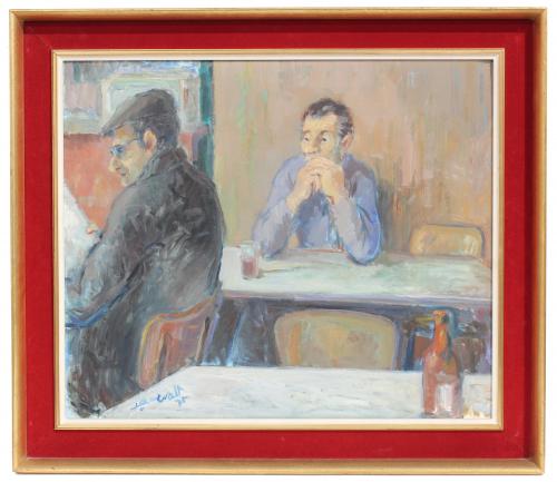 JAUME QUERALT (1949). "CAFÉ INTERIOR". 1975