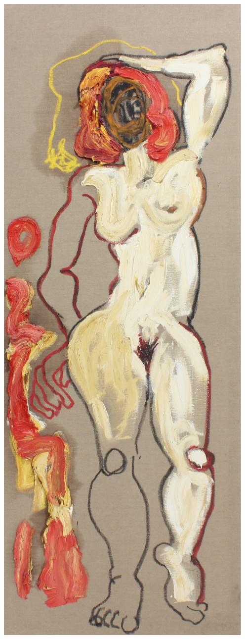 PEDRO SANDOVAL (1964). "FEMALE NUDE".