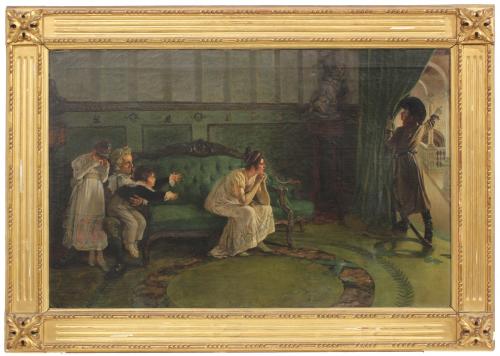 NICOLÁS ALPERIZ (1865-1928). "DOMESTIC SCENE".