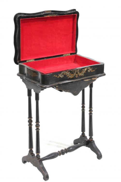 SPANISH SEWING BOX, C19th.