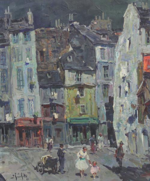 JOSEP SERRASANTA (1916-1998). "OLD MAN, PARIS", 1961.