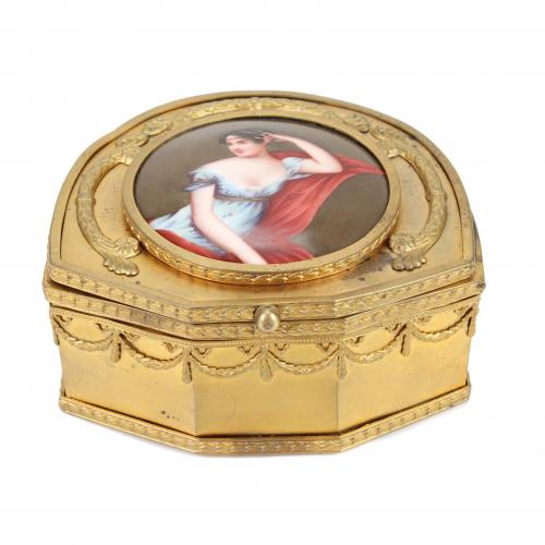 FRENCH JEWELLERY BOX, FIRST QUARTER C19th.