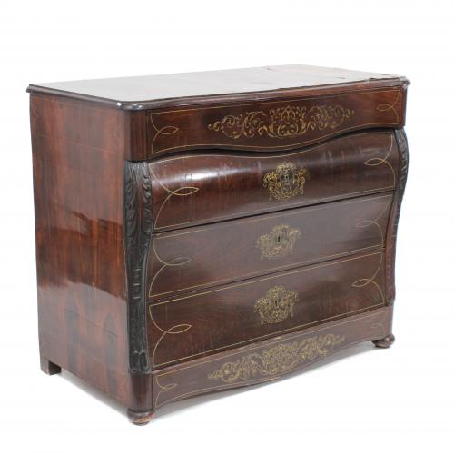 SPANISH CHEST OF DRAWERS, MID C19th.