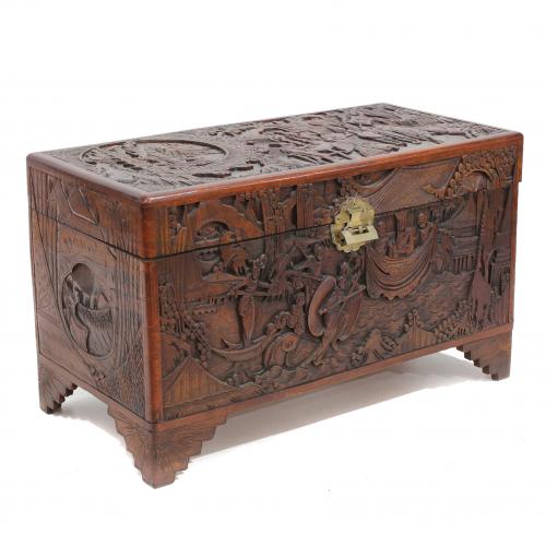 CHINESE CHEST, C20th.