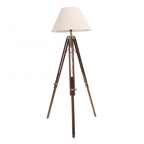 STANDING TRIPOD LAMP, SECOND HALF C20th.