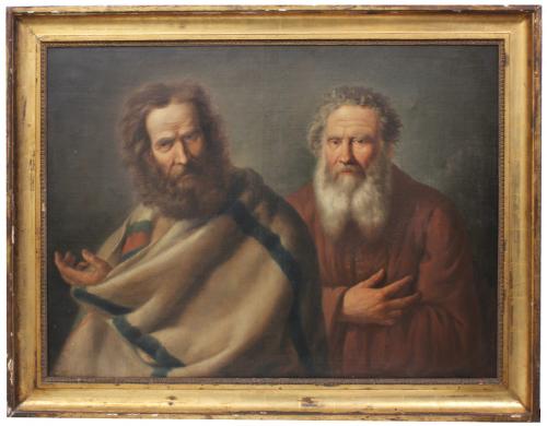 FRENCH SCHOOL, C18th. "PAIR OF APOSTLES".