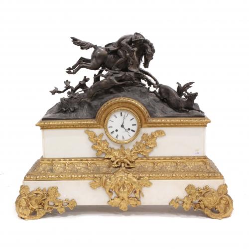 LARGE FRENCH TABLE CLOCK, C19th