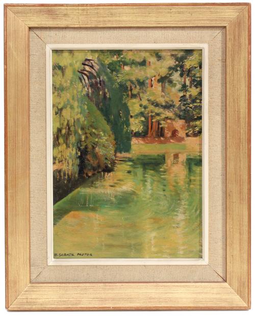 BONAVENTURA SABATÉ PASTOR (1888-1971). "POND".