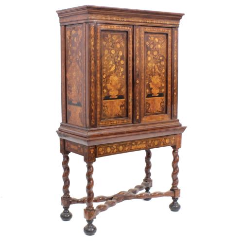 DUTCH TABLE TOP CABINET, SECOND HALF C18th,