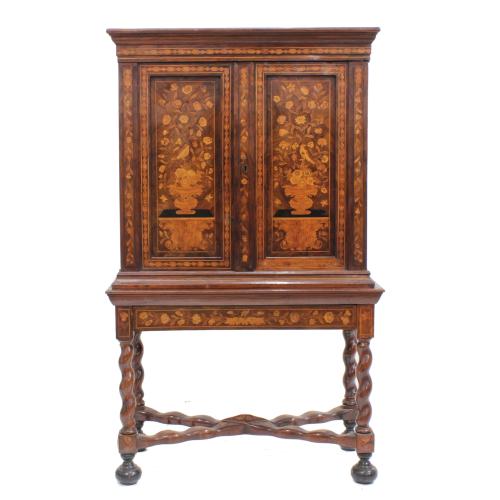 DUTCH TABLE TOP CABINET, SECOND HALF C18th,