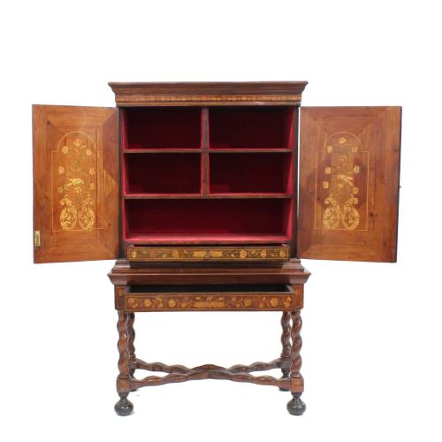 DUTCH TABLE TOP CABINET, SECOND HALF C18th,