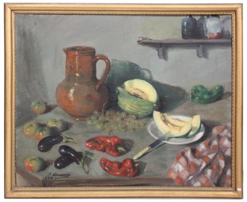 JOAQUÍN ASENSIO MARINÉ (1890-1961). "STILL LIFE", 1950.