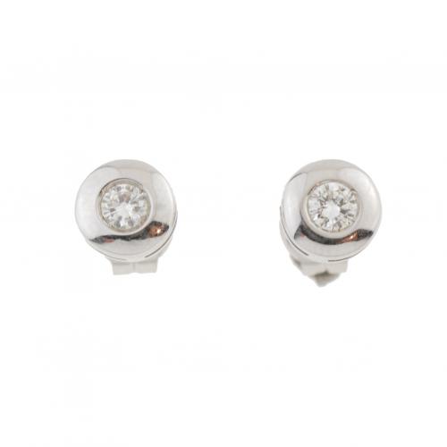 PENDIENTES DORMILONAS DE DIAMANTES.