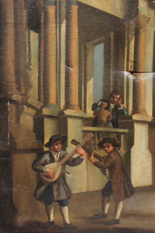 ITALIAN SCHOOL,  C17th. "POPULAR DANCE".