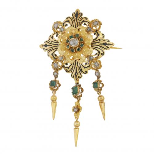 SPANISH ALPHONSIN BROOCH 