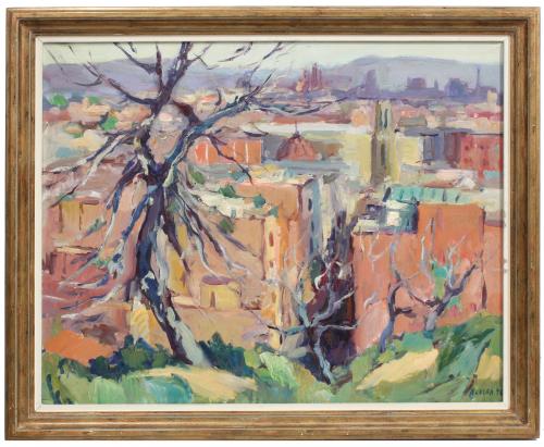 JOAN ROVIRA (1936-1993). "DRY FIG TREES, POBLE SEC," 1976