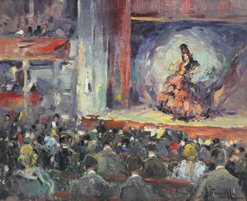 JOAQUIM TERRUELLA MATILLA (1891-1957). "AT THE THEATRE".