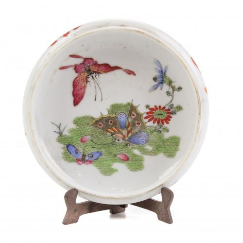 CHINESE PLATE FOR WASHING BRUSHES, QING DYNASTY, C 19th,