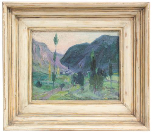 CASIMIR MARTÍNEZ TARRASSÓ (1898-1980). "PYRENEAN LANDSCAPE"