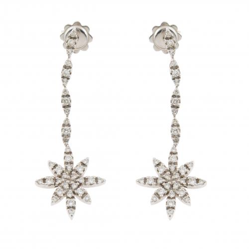 PENDIENTES LARGOS CON DIAMANTES.