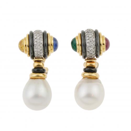 VASARI. DROP EARRINGS.