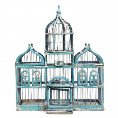 "TAJ MAHAL" CAGE.  PROBABLY ENGLISH, VICTORIAN, C19th.